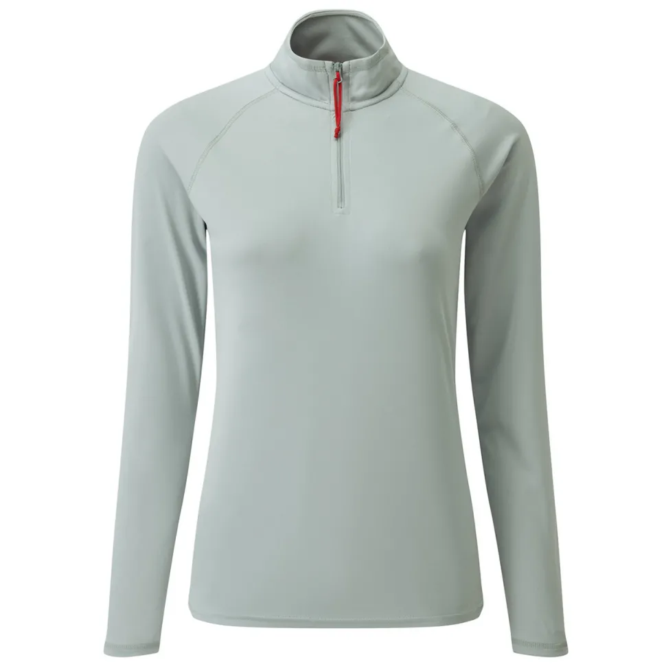 Women Gill Marine Women’s UV Tec Zip Tee – Long Sleeve