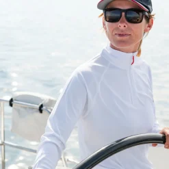 Women Gill Marine Women’s UV Tec Zip Tee – Long Sleeve