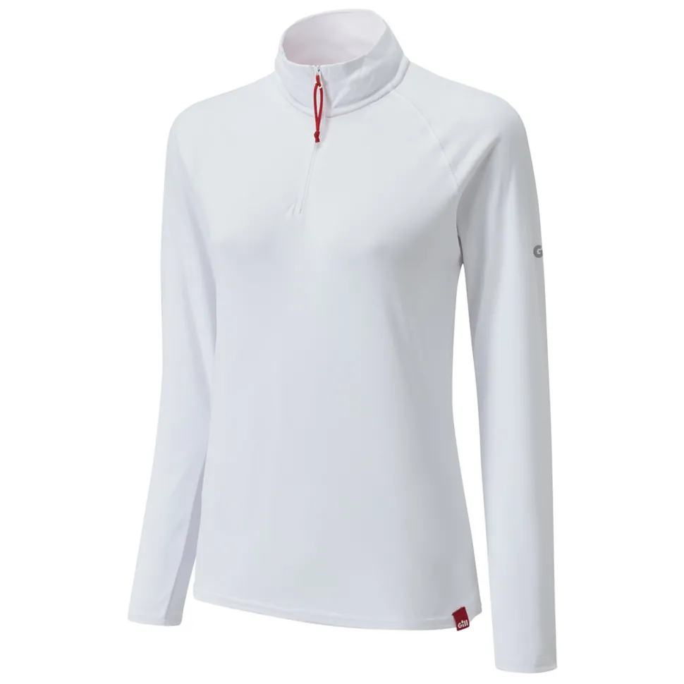 Women Gill Marine Women’s UV Tec Zip Tee – Long Sleeve