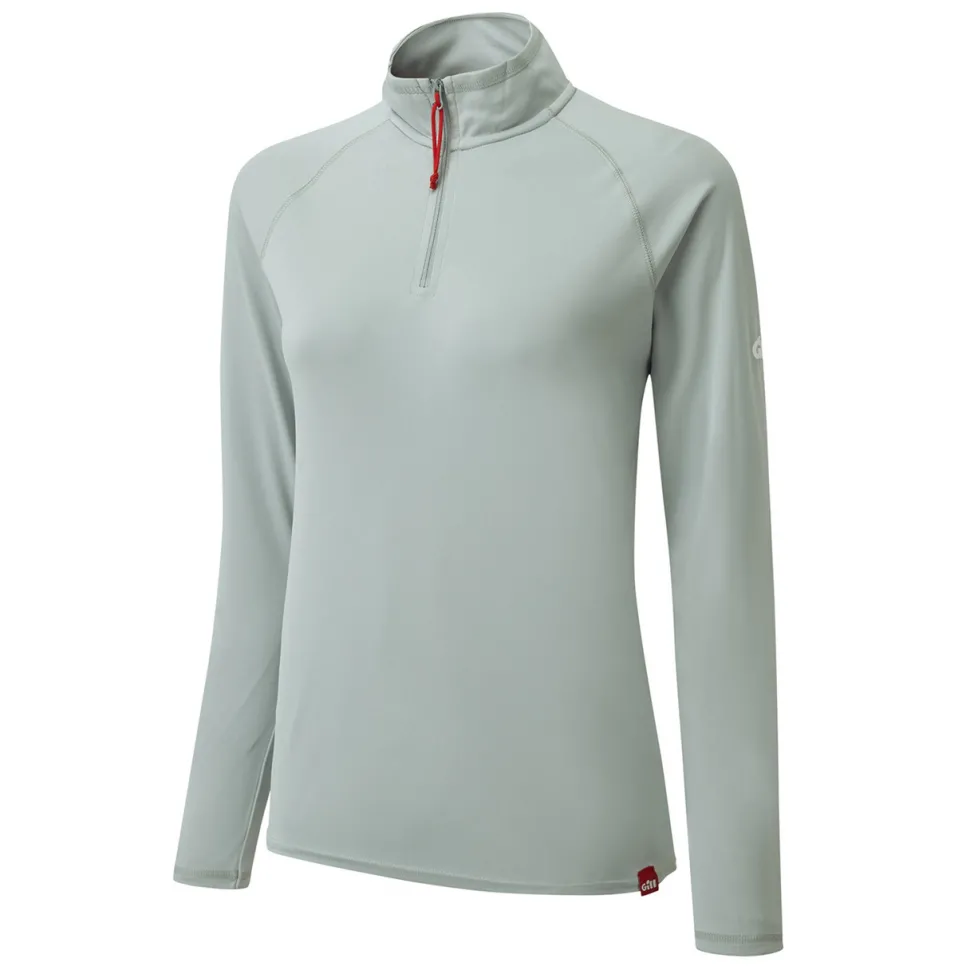 Women Gill Marine Women’s UV Tec Zip Tee – Long Sleeve