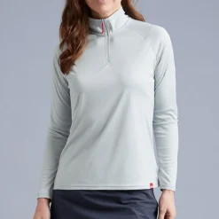 Women Gill Marine Women’s UV Tec Zip Tee – Long Sleeve